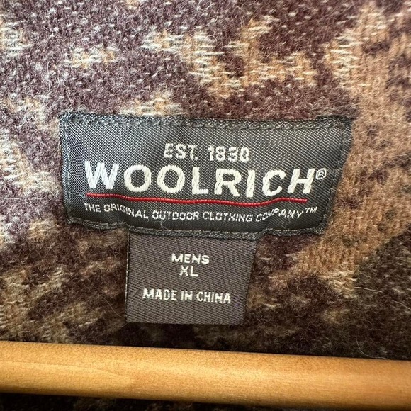 Vintage 90s Woolrich Camp Hunting Jacket Coat Size XL Button up - Picture 4 of 8